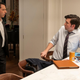Jeremy Strong and Nicholas Braun in Succession season three